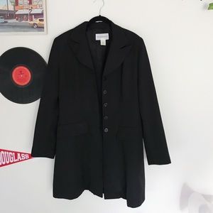 Warehouse Black Long Blazer